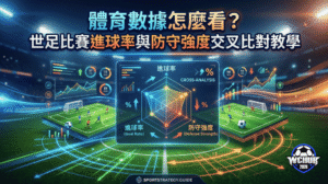 Data visualization chart comparing soccer goal rates and defense strength in a football stadium for World Cup match analysis.
